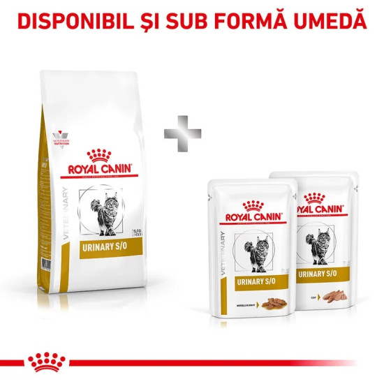 Royal Canin Veterinary Feline Urinary S/O – Hrană Uscată pentru Pisici cu Afecțiuni Urinare, 400 g